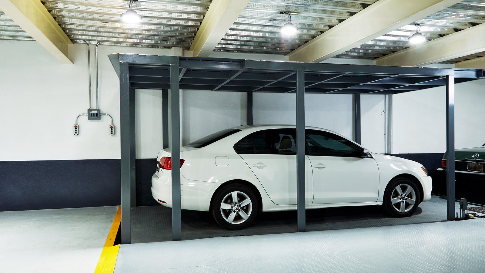 Eleva autos de 4 columnas subterráneo hidráulico